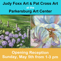 Pat Cross Art showing at the Parkersburg Art Center.