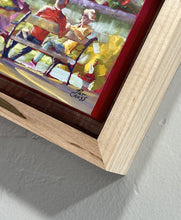 Load image into Gallery viewer, Frame detail of Original oil painting titled Alone Together by Pat Cross.