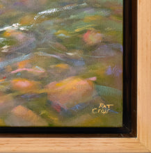 Load image into Gallery viewer, Artist signature on original oil painting by Pat Cross titled Big Boulder Bonanza.