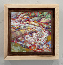 Load image into Gallery viewer, Framed original oil painting titled Currently by Pat Cross.