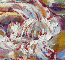 Load image into Gallery viewer, Close up of original oil painting titled Currently by Pat Cross.