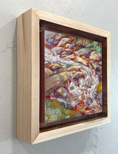 Load image into Gallery viewer, Framed view of original oil painting titled Currently by Pat Cross.