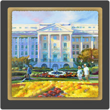 Load image into Gallery viewer, Greenbrier Hotel Holiday 10x10 Print by Pat Cross