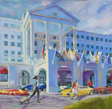 Load image into Gallery viewer, Greenbrier Hotel Jubilee 10x10 Layered Print by Pat Cross