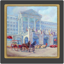 Load image into Gallery viewer, Greenbrier Hotel Then and Now 10x10 Print by Pat Cross.