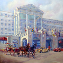 Load image into Gallery viewer, Greenbrier Hotel Then and Now 10x10 Print