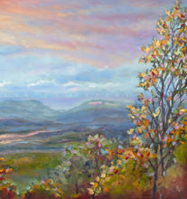 Load image into Gallery viewer, Heavenly Westward View oil painting commission detail by Pat Cross