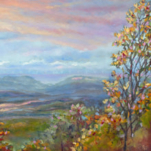 Load image into Gallery viewer, Heavenly Westward View oil painting commission detail by Pat Cross