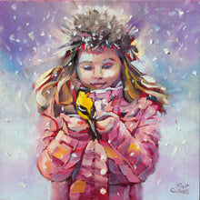 Load image into Gallery viewer, New original oil painting titled Sharing Secrets by Pat Cross.