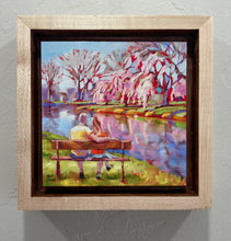 Load image into Gallery viewer, Framed Original oil painting titled Spring is for Lovers by Pat Cross