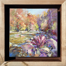 Load image into Gallery viewer, View Downstream framed original oil painting by Pat Cross.