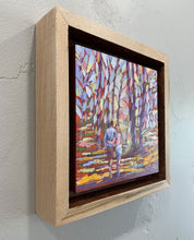 Load image into Gallery viewer, Frame detail of original oil painting titled Walk with Me by Pat Cross.