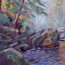 Load image into Gallery viewer, Appalachian Autumn original oil painting detail by Pat Cross.