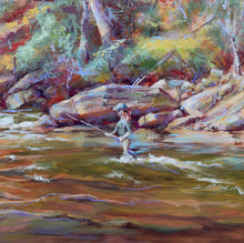 Load image into Gallery viewer, Appalachian Autumn original oil painting detail by Pat Cross.