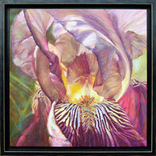 Load image into Gallery viewer, Bearded Beauty framed original oil painting by Pat Cross.