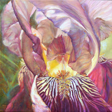 Load image into Gallery viewer, Bearded Beauty original oil painting by Pat Cross.