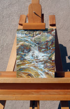 Load image into Gallery viewer, Making a Splash oil painting by Pat Cross fresh off the easel.
