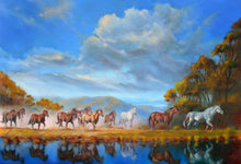 Load image into Gallery viewer, On to Greener Pastures oil painting by Pat Cross
