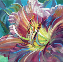 Load image into Gallery viewer, Russian Rhapsody 6x6 floral oil painting by Pat Cross