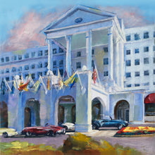 Load image into Gallery viewer, The Greenbrier Flags oil painting by Pat Cross
