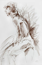 Load image into Gallery viewer, Worth the Wait drawing by Pat Cross.