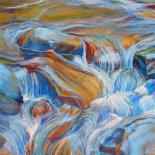 Load image into Gallery viewer, Over and Around original oil painting detail by Pat Cross.
