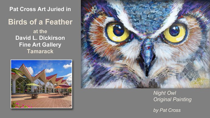 Jurors select Pat Cross art into Birds of a Feather exhibit