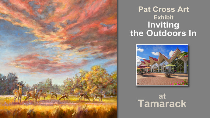 Pat Cross Exhibit of New Paintings, Inviting the Outdoors In, Now at Tamarack.