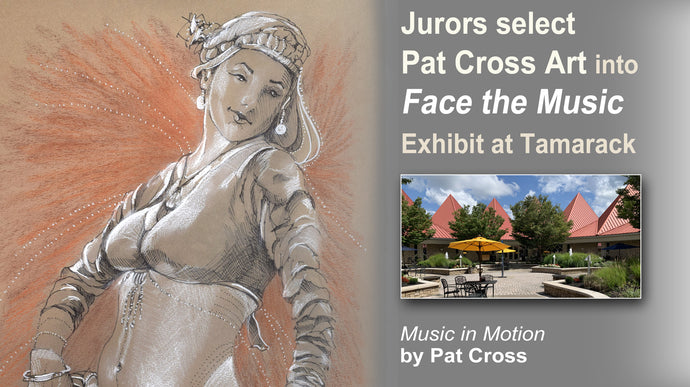 Jurors select Pat Cross Art into Face the Music Exhibit