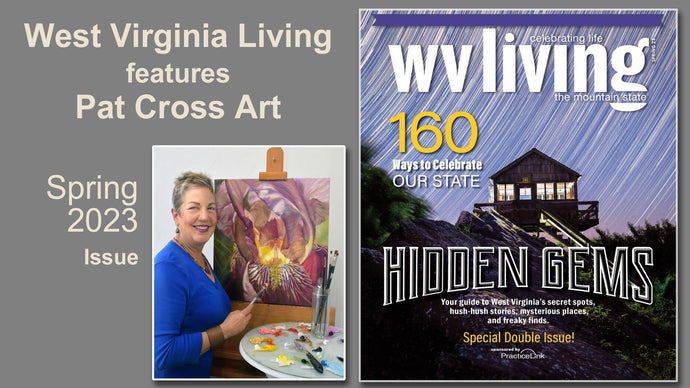 West Virginia Living features Pat Cross Art.