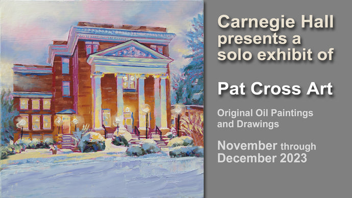 Carnegie Hall Presents a Solo Exhibition of Pat Cross Oil Paintings and Drawings
