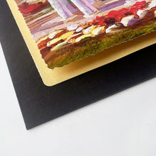 Load image into Gallery viewer, Layered print with a deckled edge mounted to add dimension to the piece.

