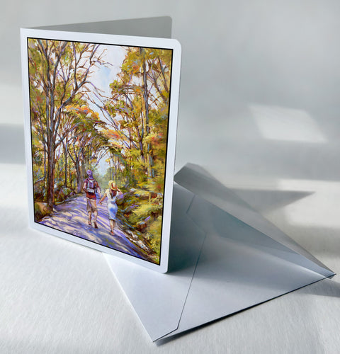 Just the Two of Us 7x5 Notecard with envelope.