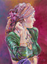Load image into Gallery viewer, Custom framed original oil painting titled Artistry by Pat Cross.
