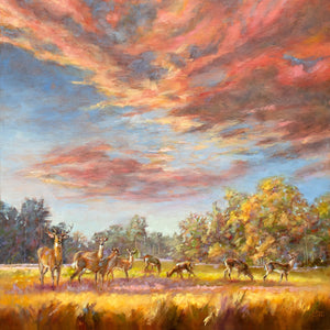 Oil painting by Pat Cross titled Amazing Graze.