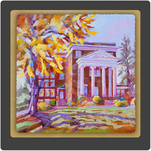 Carnegie Hall in Autumn 10x10 Print by Pat Cross.