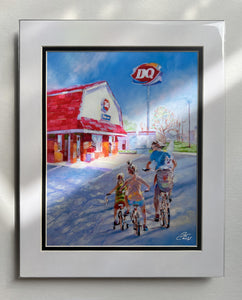 Dairy Queen Sunday Matted Print