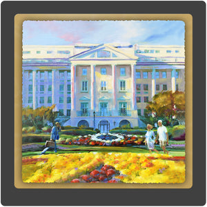 Greenbrier Hotel Holiday 10x10 Print by Pat Cross