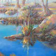 Load image into Gallery viewer, detail of Original oil painting by Pat Cross titled Imagine a New Beginning.
