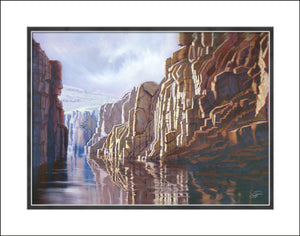 Owyhee-River-Canyon-11x14-Print is from an award winning original oil painting by Pat Cross.