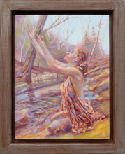 Load image into Gallery viewer, Custom framed Original oil painting titled Praiseworthy by Pat Cross.
