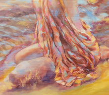 Load image into Gallery viewer, Detail of Original oil painting titled Praiseworthy by Pat Cross.
