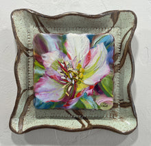 Load image into Gallery viewer, Framed Original oil painting titled Spring Lenten Rose by Pat Cross.
