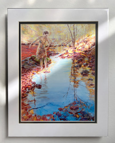 Stepping Stone Double Matted Print for a 14