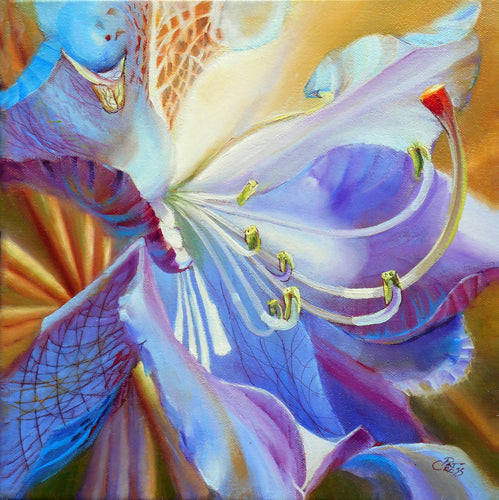 Rhododendron Radiance original oil painting by Pat Cross.ing by 