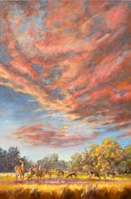 Load image into Gallery viewer, Amazing Graze original oil painting by Pat Cross.
