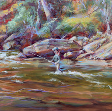 Load image into Gallery viewer, Appalachian Autumn original oil painting detail by Pat Cross.
