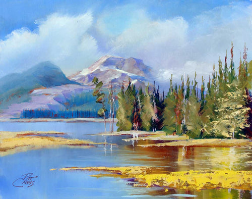 Evening On South Sister oil painting by Pat Cross