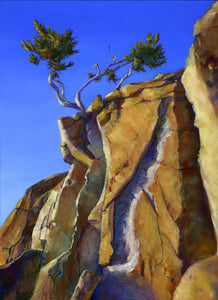 Leaning for a Better View oil painting by Pat Cross.