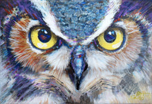 Load image into Gallery viewer, Night Owl original painting by Pat Cross.

